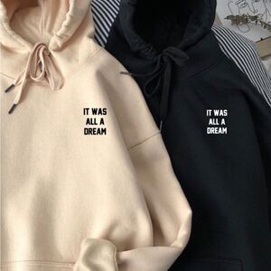 OF WHITE HOODIE STICK TO YOUR DREAMS TAN XL NWT
